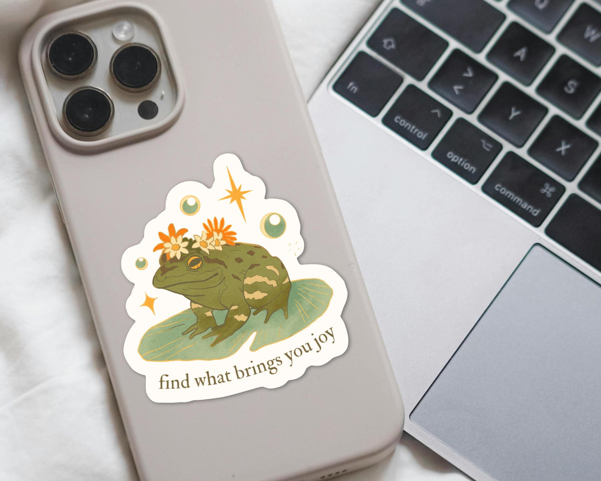 Motivational Frog Sticker