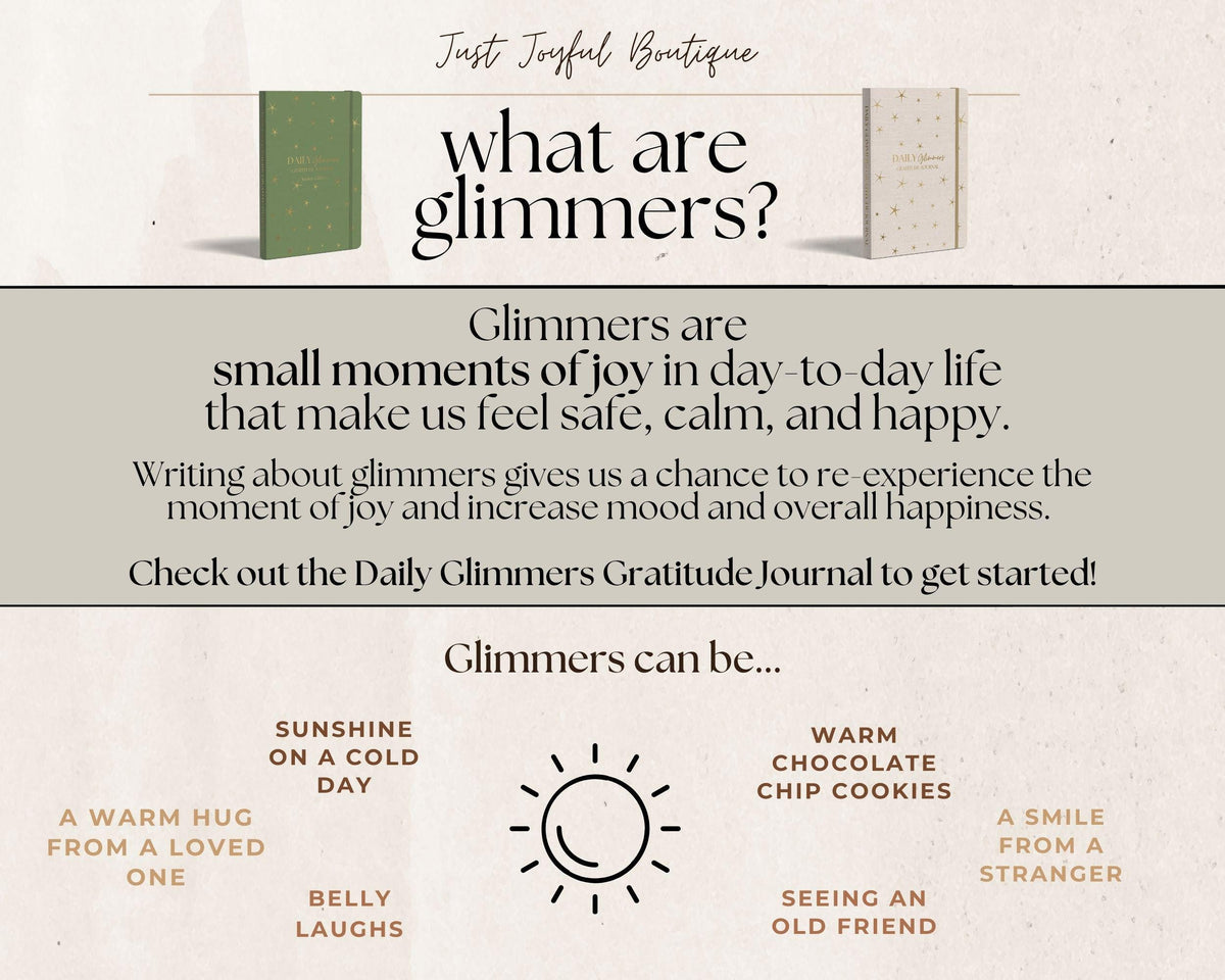 Daily Glimmers Gratitude Journal: Junior Edition with Pen Gift Set