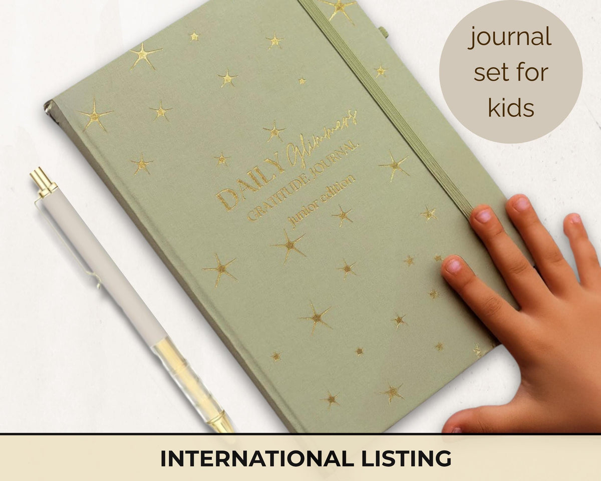 Daily Glimmers Gratitude Journal: Junior Edition International Shipping