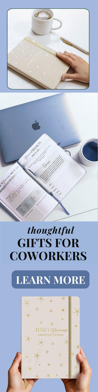 Daily Glimmers Gratitude Journal With Stickers Coworker Gift Set