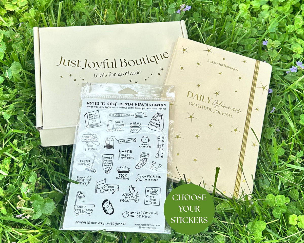 Daily Glimmers Gratitude Journal With Stickers Teacher Gift Set