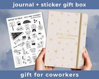 Daily Glimmers Gratitude Journal With Stickers Coworker Gift Set