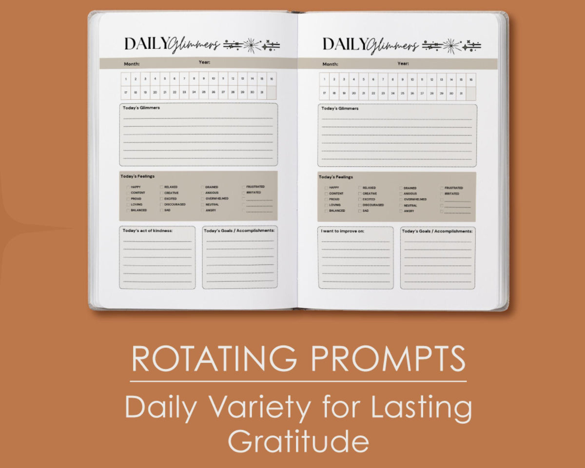 Daily Glimmers Gratitude Journal With Pen Grief Gift Set