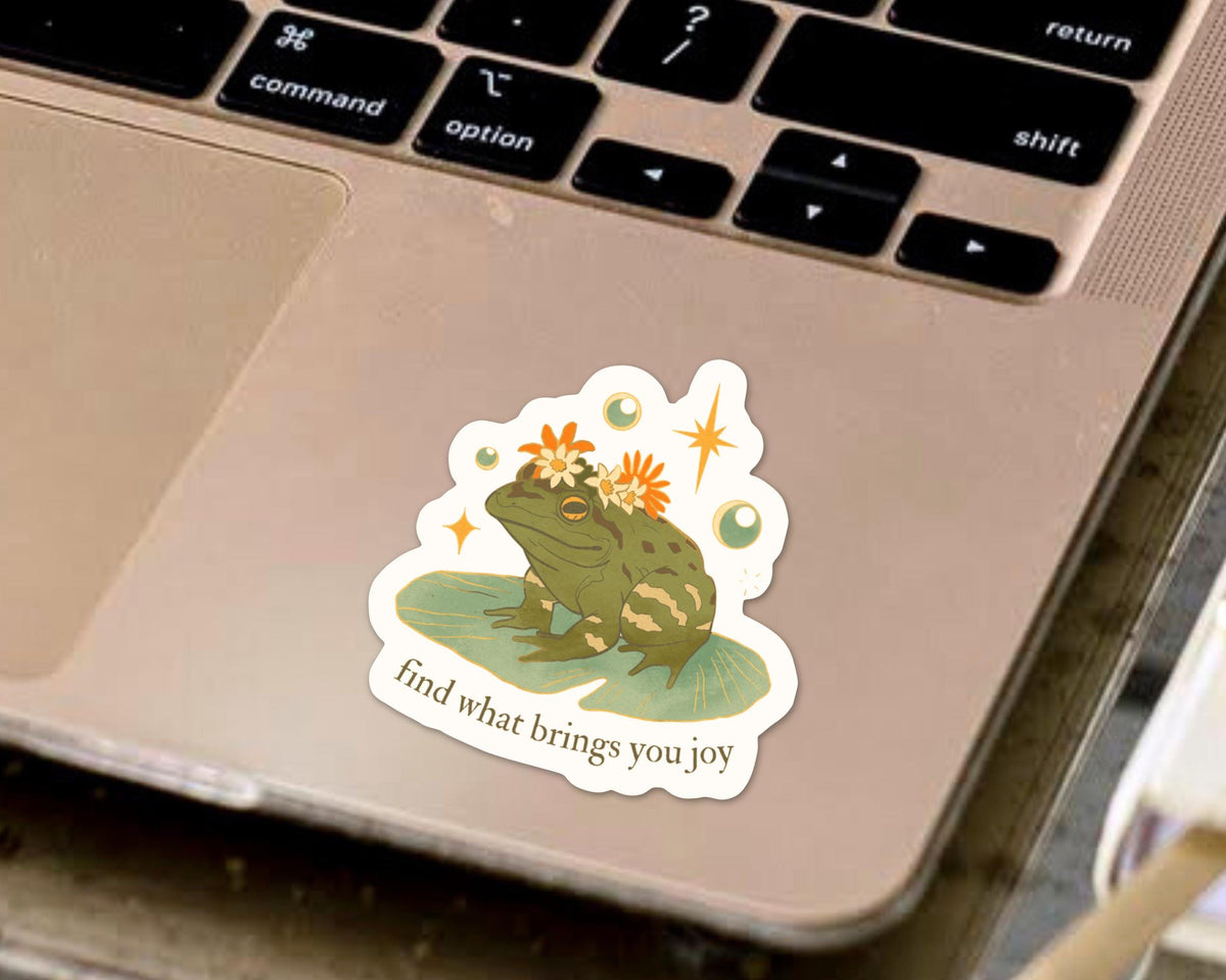 Inspirational Frog Sticker