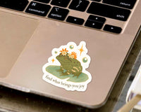 Inspirational Frog Sticker