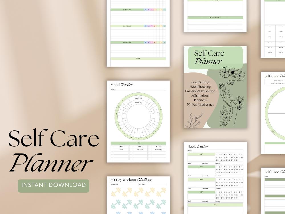 Self Care Planner Digital Download