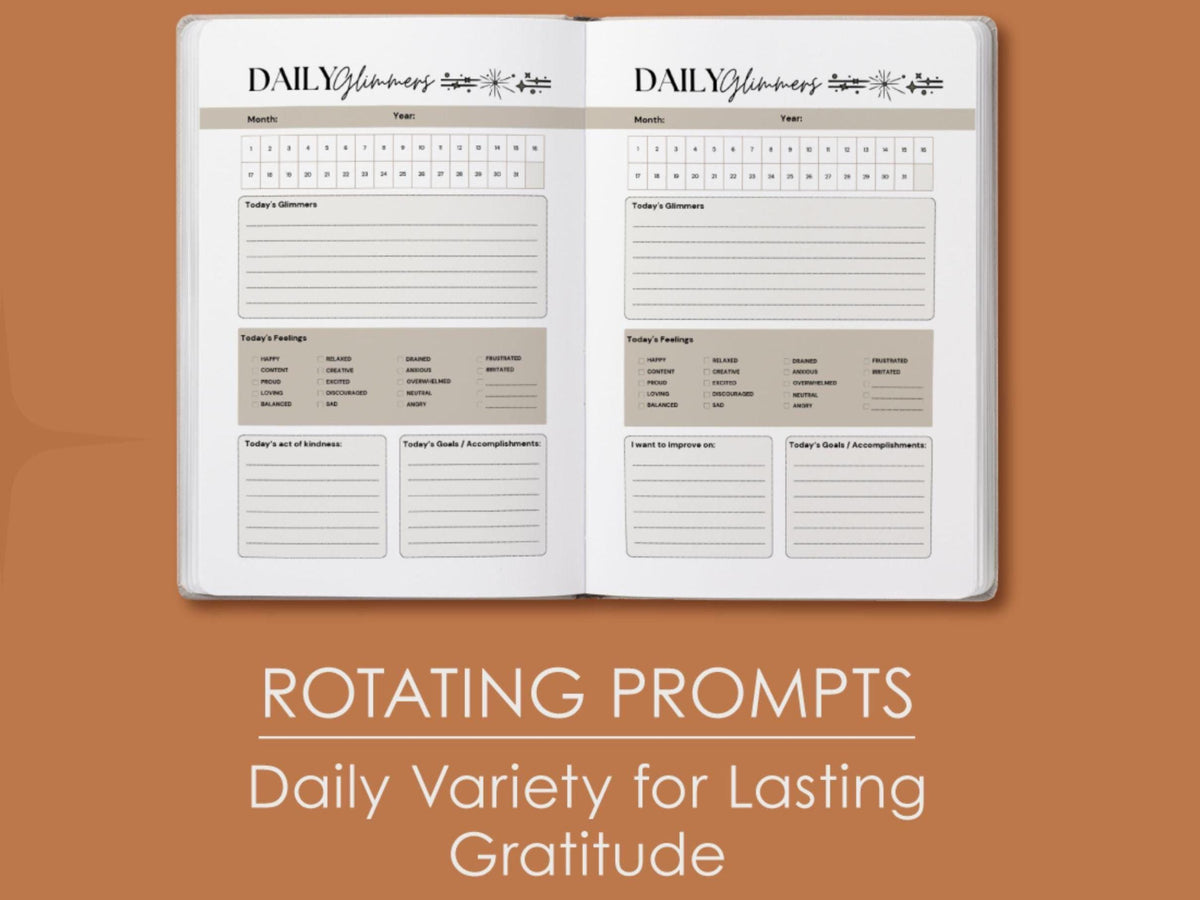 Daily Glimmers Gratitude Journal With Pen Welcome Gift Set