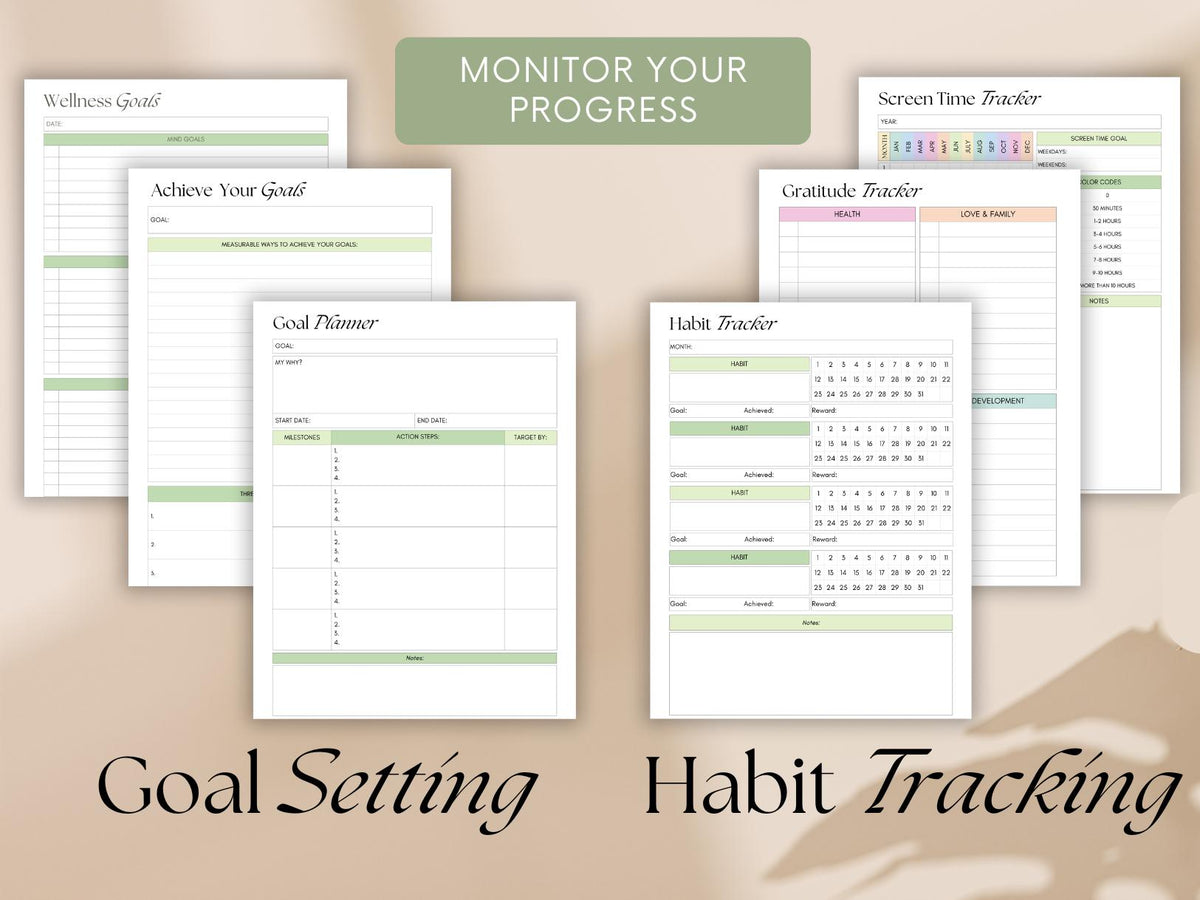 Self Care Planner Digital Download