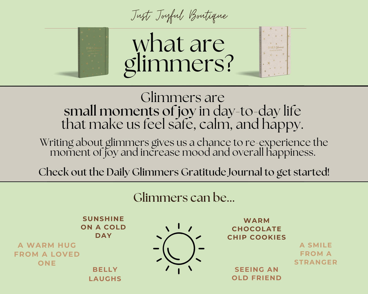 Daily Glimmers Gratitude Journal: Junior Edition With Stickers Gift Set