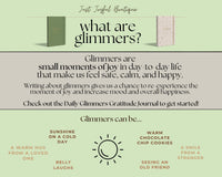 Daily Glimmers Gratitude Journal: Junior Edition With Stickers Gift Set