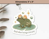 Motivational Frog Sticker