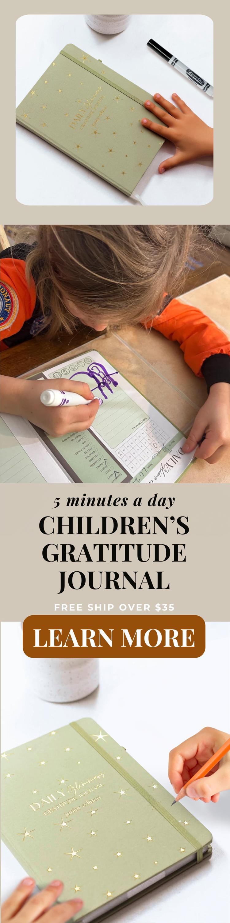 Daily Glimmers Gratitude Journal: Junior Edition International Shipping