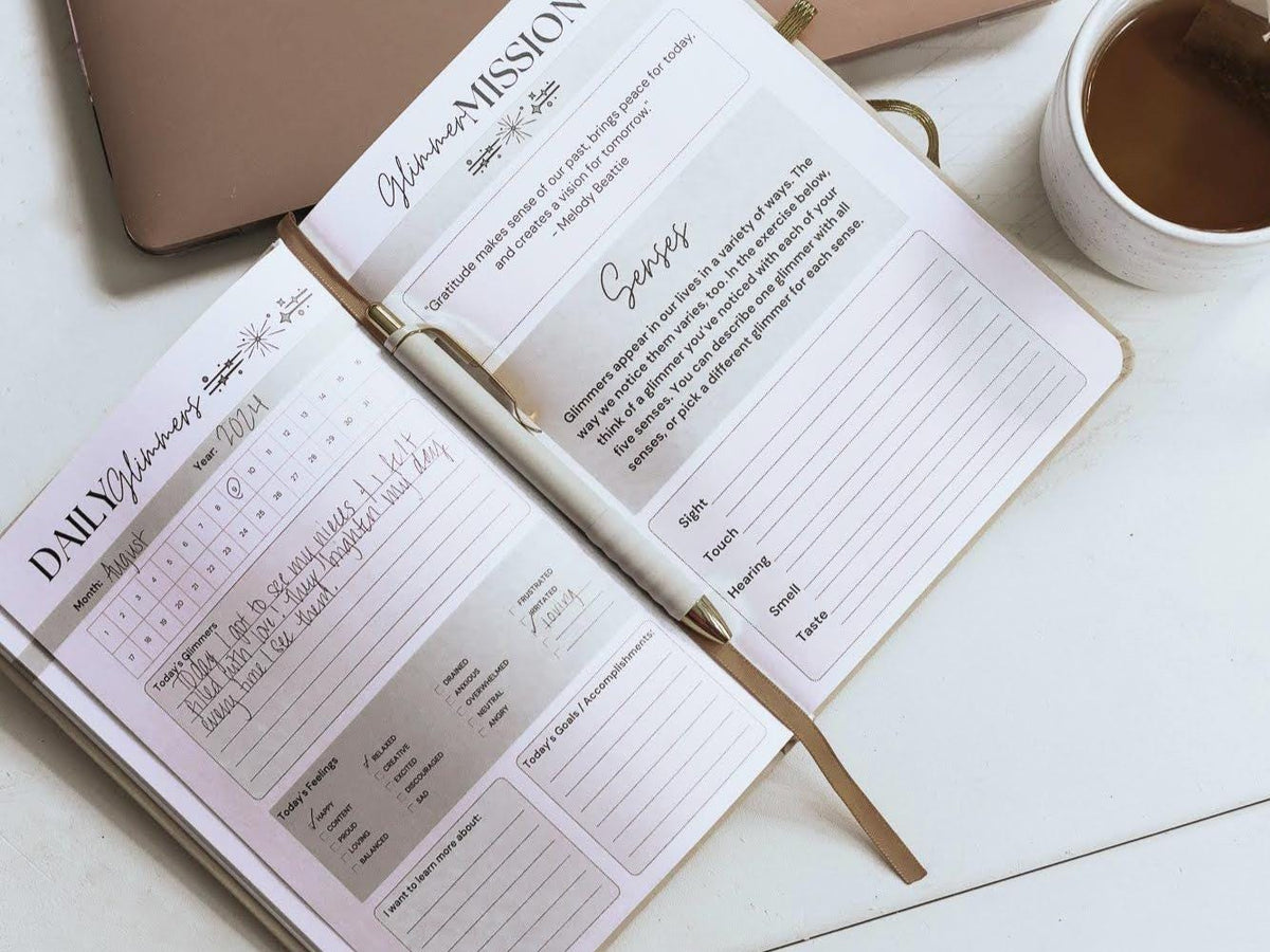 Daily Glimmers Gratitude Journal With Pen Welcome Gift Set