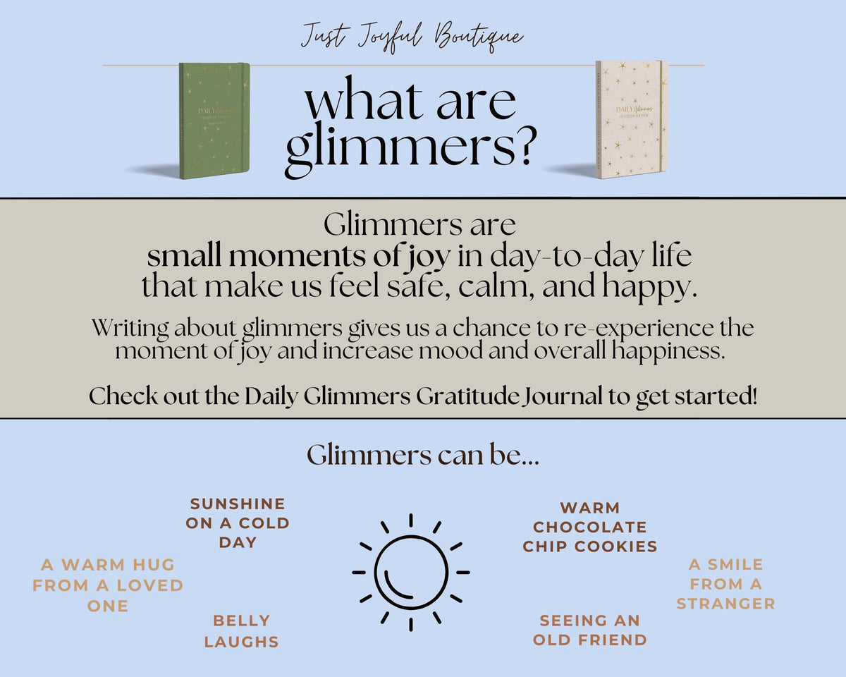 Daily Glimmers Gratitude Journal With Stickers Coworker Gift Set