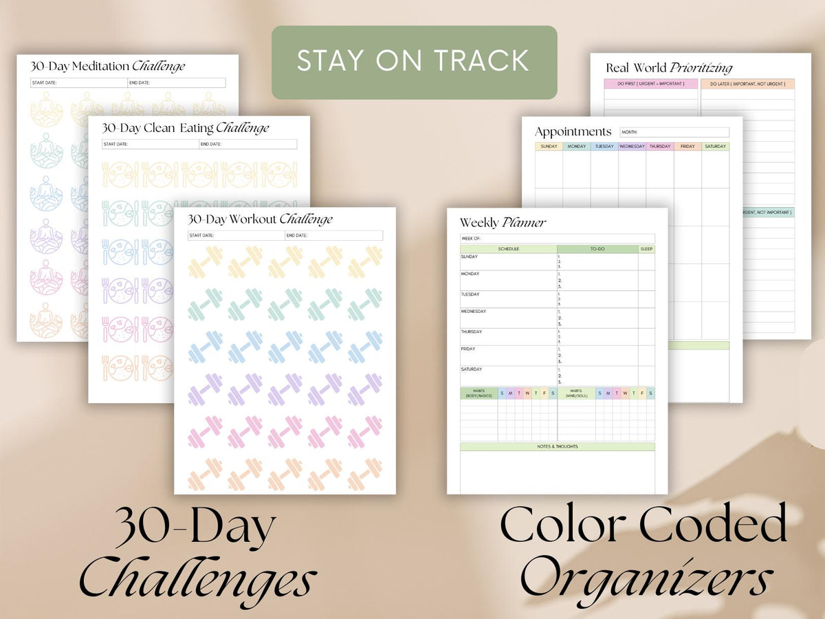 Self Care Planner Digital Download