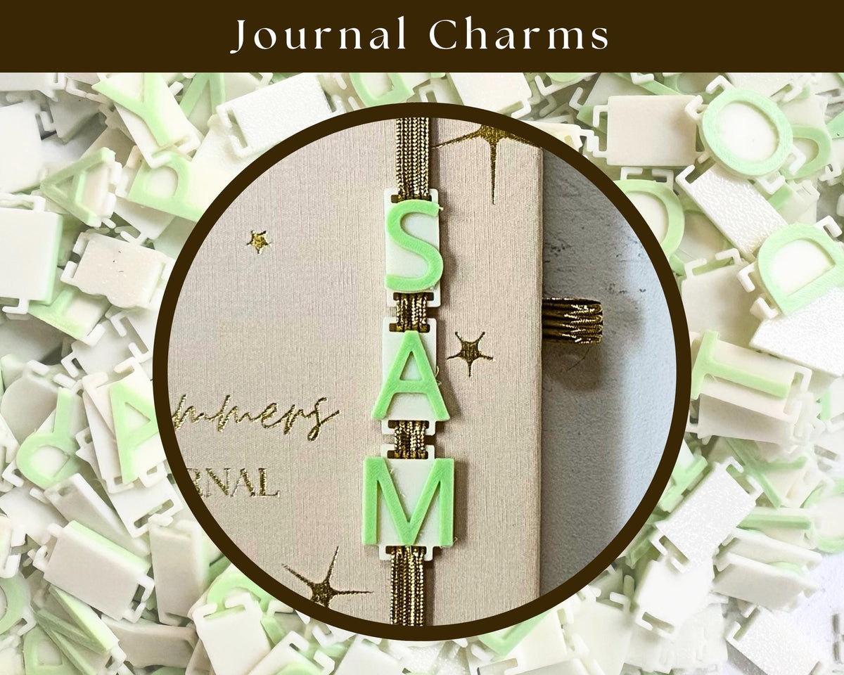 Journal Charms Letters and Animals
