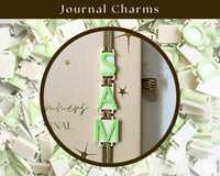 Journal Charms Letters and Animals