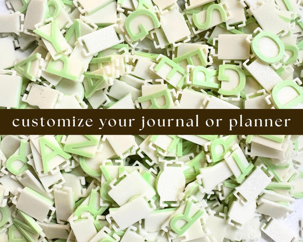 Journal Charms Letters and Animals