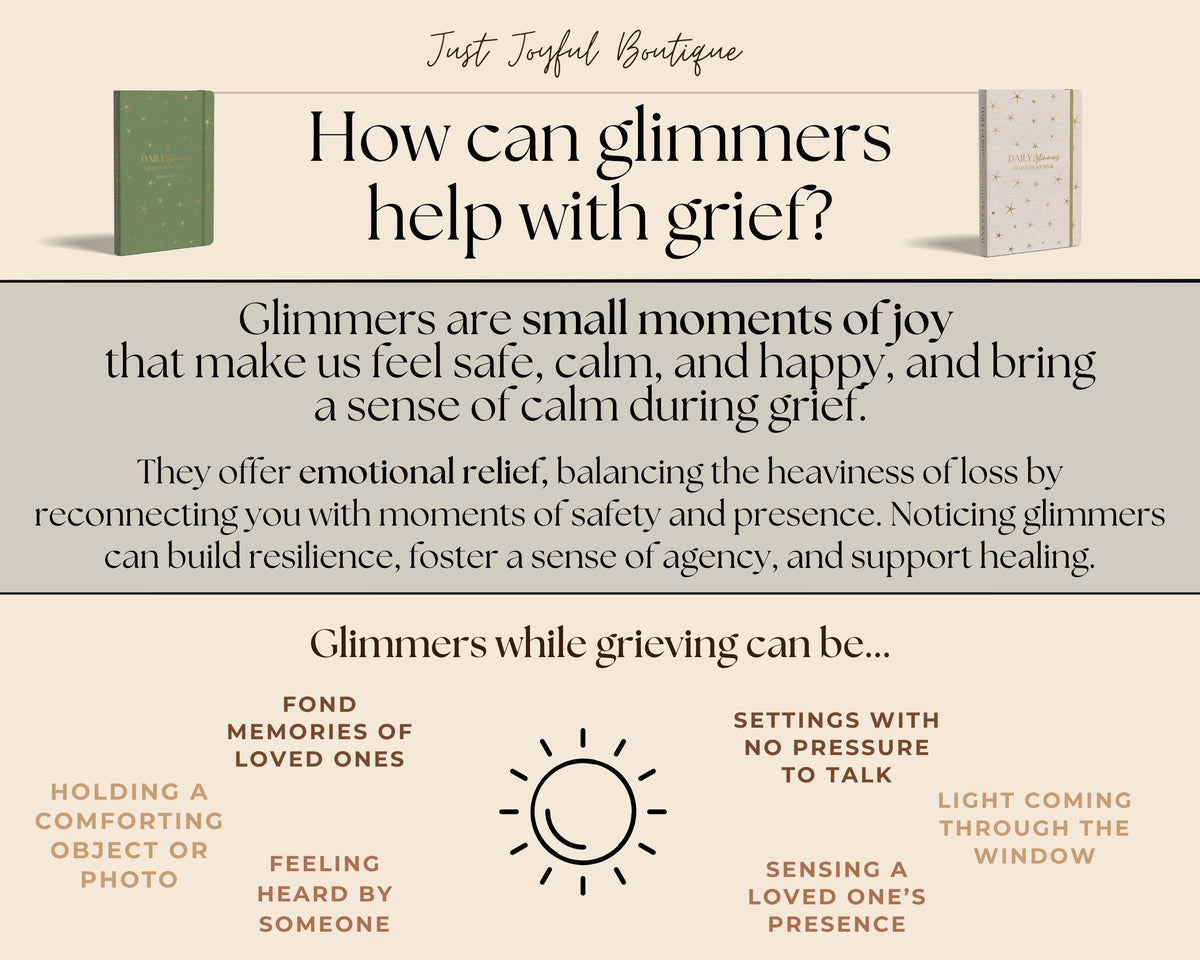 Daily Glimmers Gratitude Journal With Pen Grief Gift Set