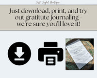 Printable Download: Daily Glimmers Gratitude Journal Sample Copy
