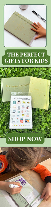 Daily Glimmers Gratitude Journal: Junior Edition With Stickers Gift Set
